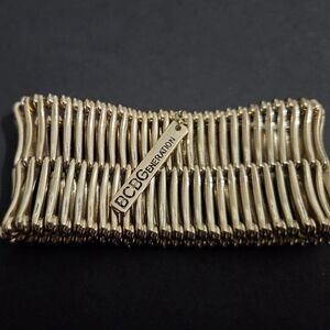 BCBGeneration Bold Cuff Stretch Gold Bracelet